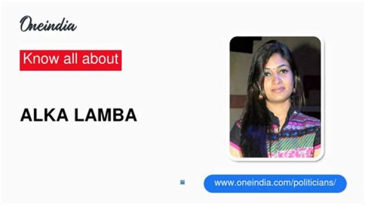 Alka Lamba Biography, Age, Height, Husband, Net Worth, Family