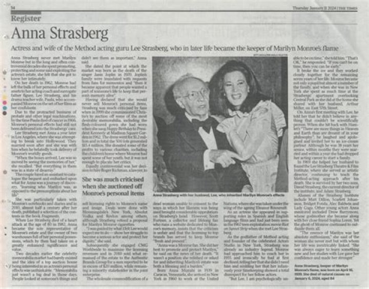 Anna Strasberg biografía, edad, altura, esposa, net worth, familia