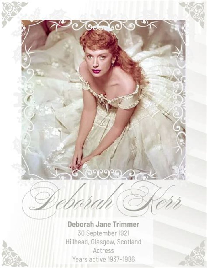 Deborah Kerr Biography, Age, Height, Husband, Net Worth, Family