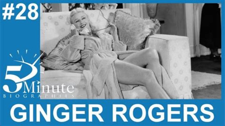 Ginger Rogers Biography, Age, Height, Husband, Net Worth, Family