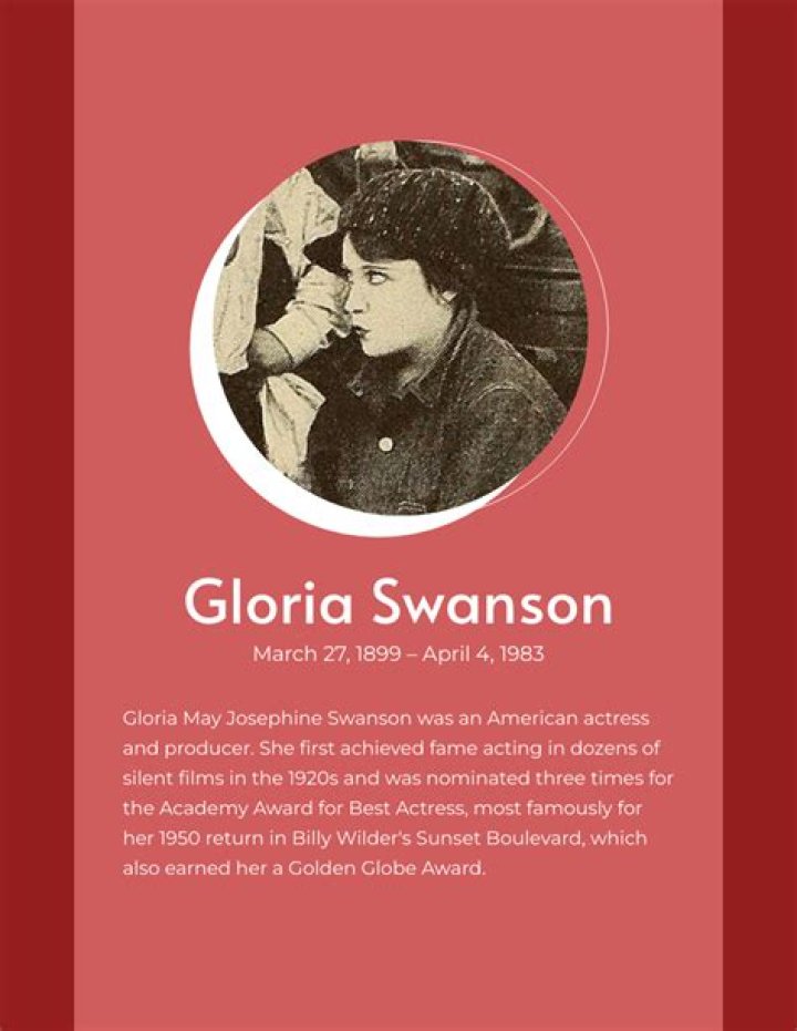 Gloria Swanson biografía, edad, altura, esposa, net worth, familia