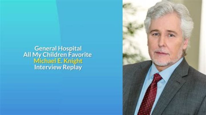 Michael E. Knight biografía, edad, altura, esposo, net worth, familia
