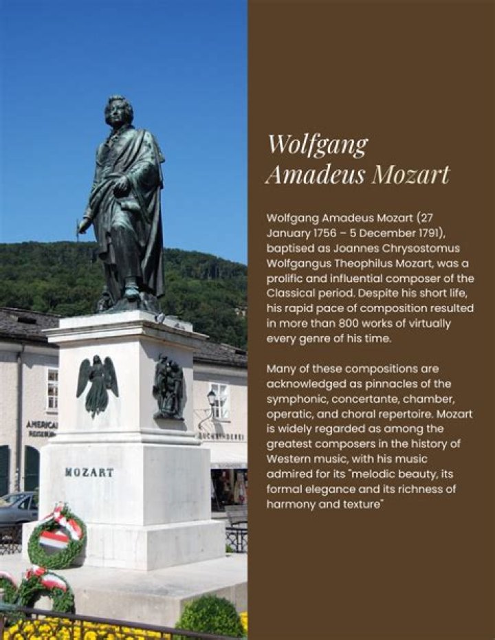 Wolfgang Amadeus Mozart Biography, Age, Height, Wife, Net Worth, Family